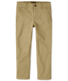 Childrens Place Flax Stretch Skinny Chino Trousers